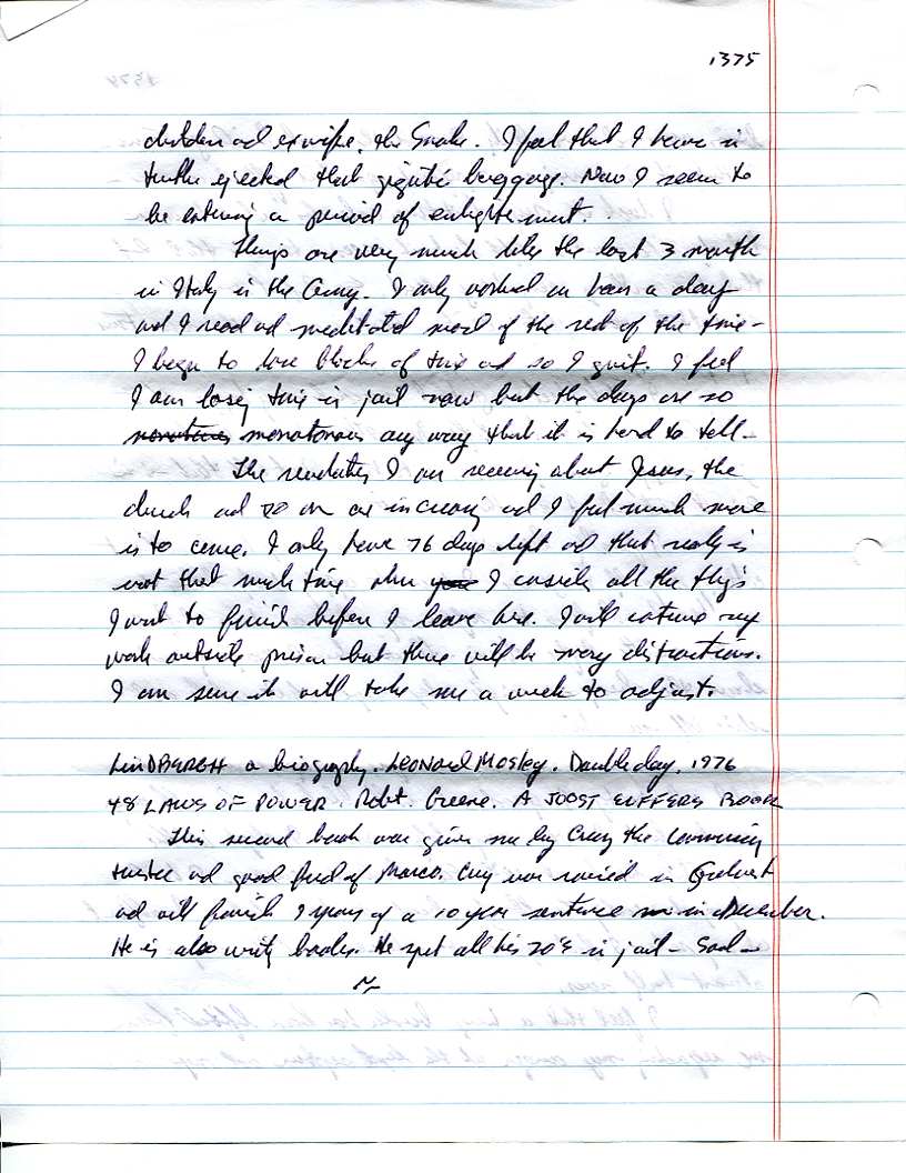 Dr John WorldPeace 2008 Prison Journal